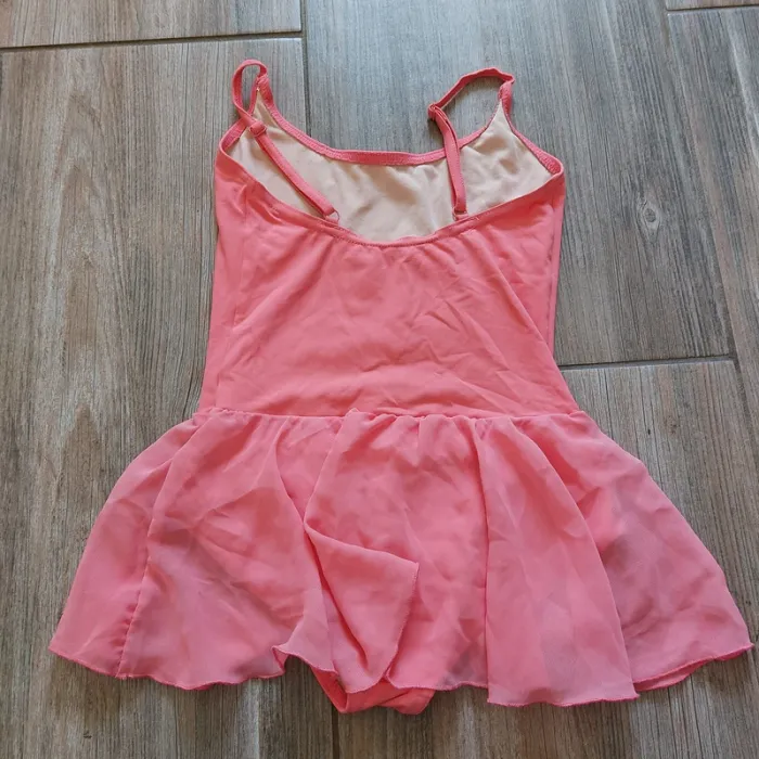 Justaucorps Dansez-Vous avec jupe intégrée taille xlc=8/10 ans corail - photo numéro 2