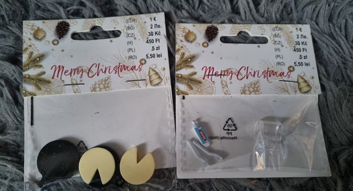 Lot accessoires décoratifs pour village de Noël