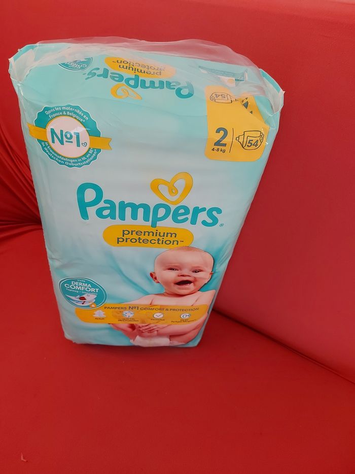 1 paquet Couche pampers premium protection taille 2 - photo numéro 2