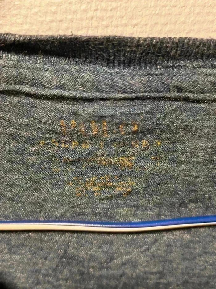 T-shirt Ralph Lauren bleu chiné – Très bon état vintage (taille M) - photo numéro 4