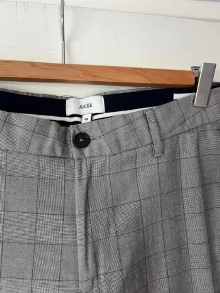 Pantalon homme à carreaux – Jules – Taille 40 – Coupe slim - photo numéro 2
