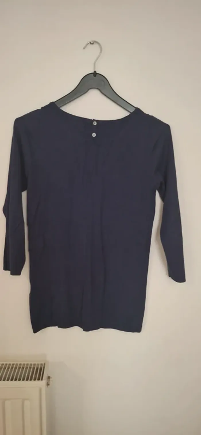 🌊 Haut Elam - Bleu Marine (Taille S) - photo numéro 3