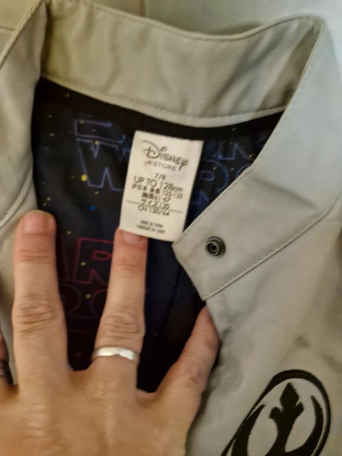 Veste 7/8ans star wars rebel alliance disney store grise - photo numéro 5