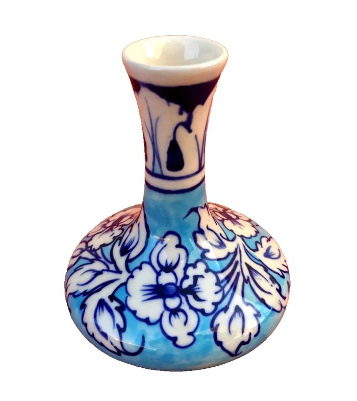 Vase céramique à décor floral - photo numéro 7