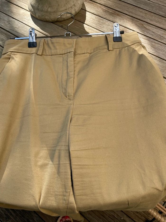 Pantalon chino beige foncé