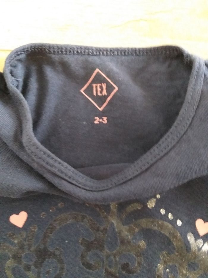 Tee-shirt fille 2-3 ans Tex - photo numéro 3