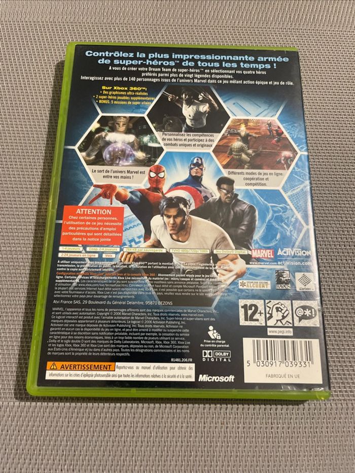 Marvel Ultimate Alliance Jeu Xbox 360 FR - photo numéro 3