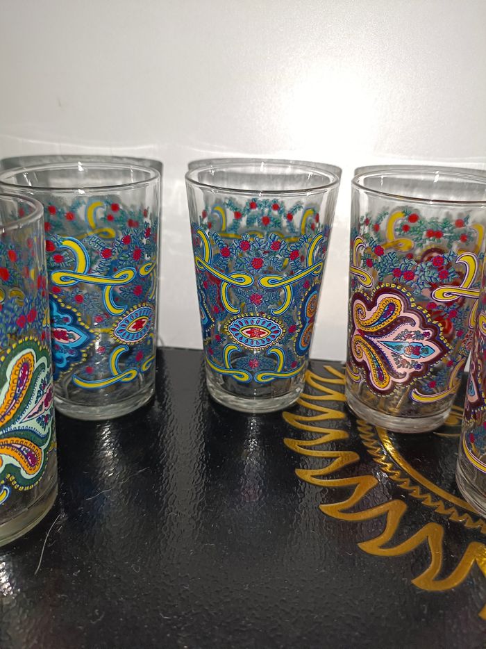 Verres à thé Reims ,lot de 5 - photo numéro 3