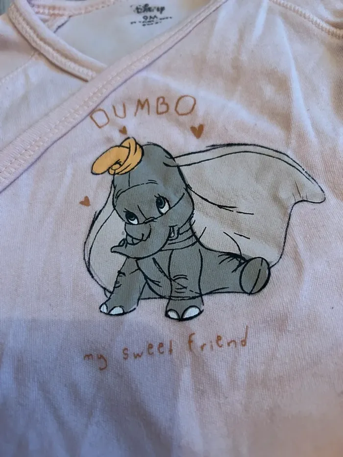 Ensemble pyjama + body Dumbo 9 mois - photo numéro 6