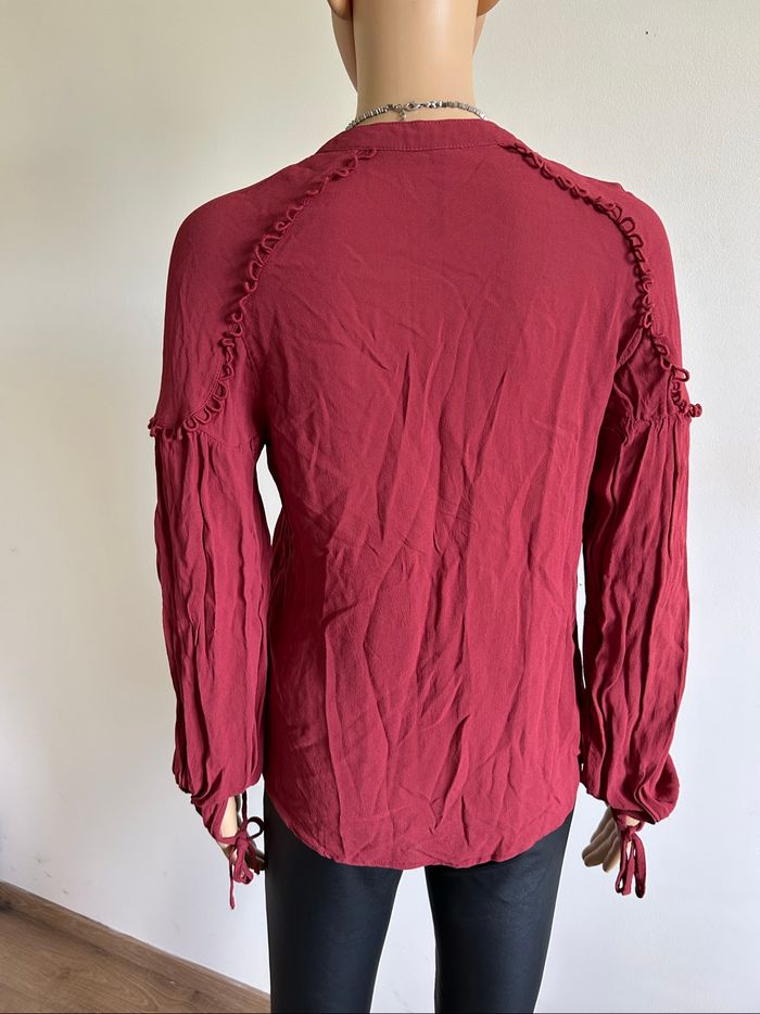 Blouse bordeaux à manches longues Pepe Jeans taille S jamais portée - photo numéro 5