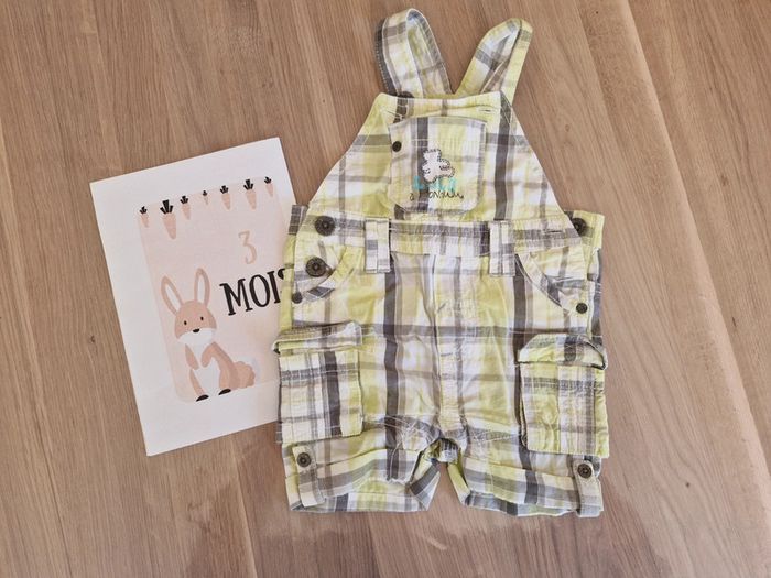 Short salopette Lulu Castagnette 3 mois