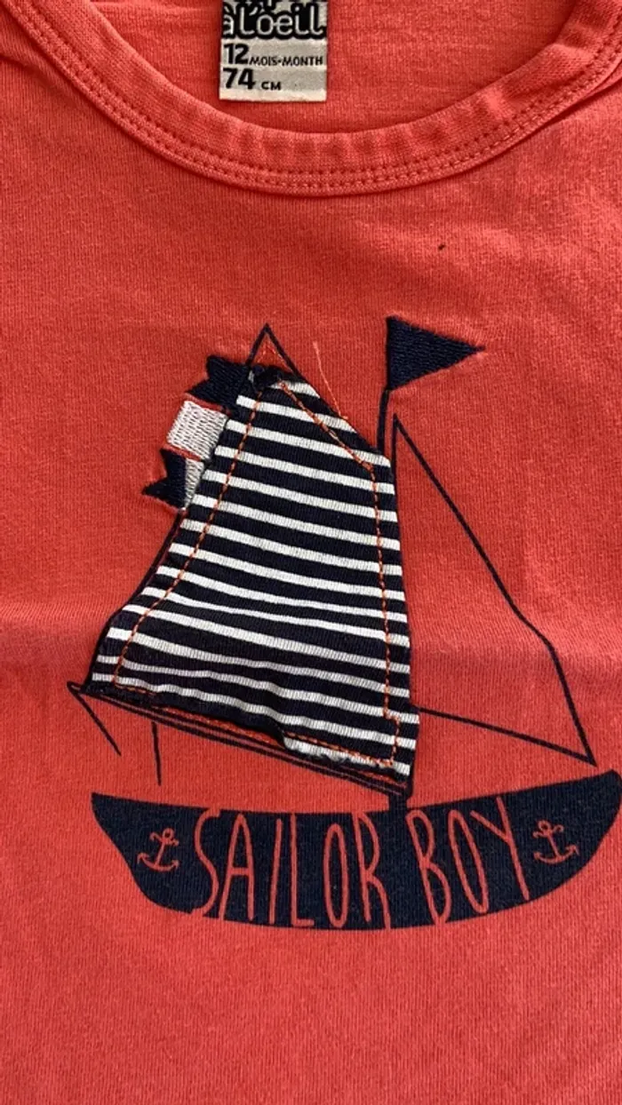 Tee-shirt taille 12 mois - photo numéro 2
