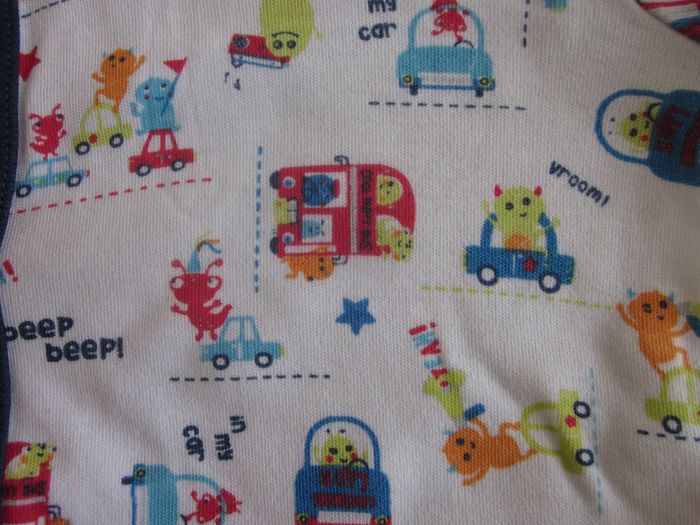 Pyjama coton blanc voitures rigolotes 9 mois - photo numéro 3
