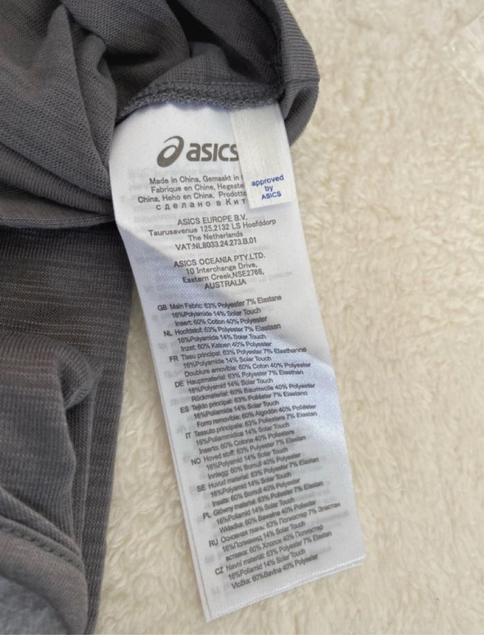 Débardeur asics gris taille M - photo numéro 2