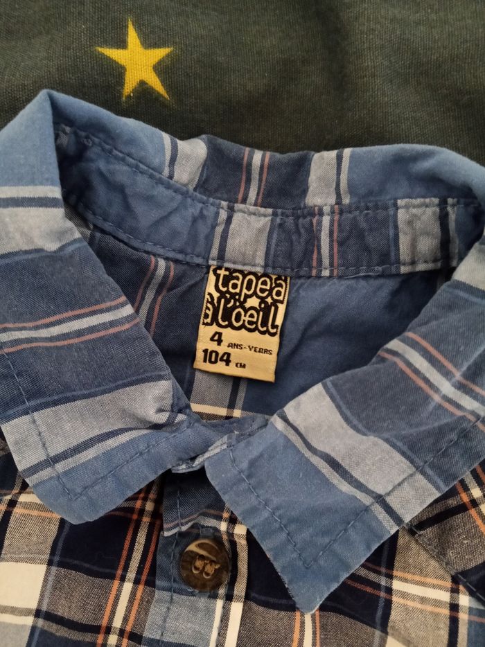 Chemise bleu "rayures" _ 4 ans - photo numéro 3