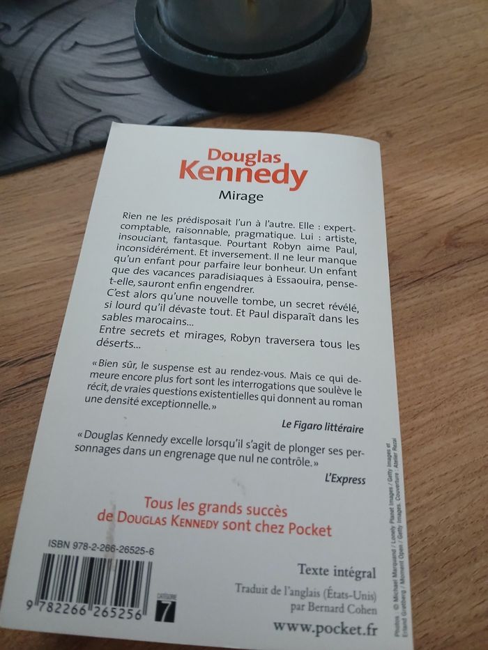 LIVRE MIRAGE DE DOUGLAS KENNEDY - photo numéro 2