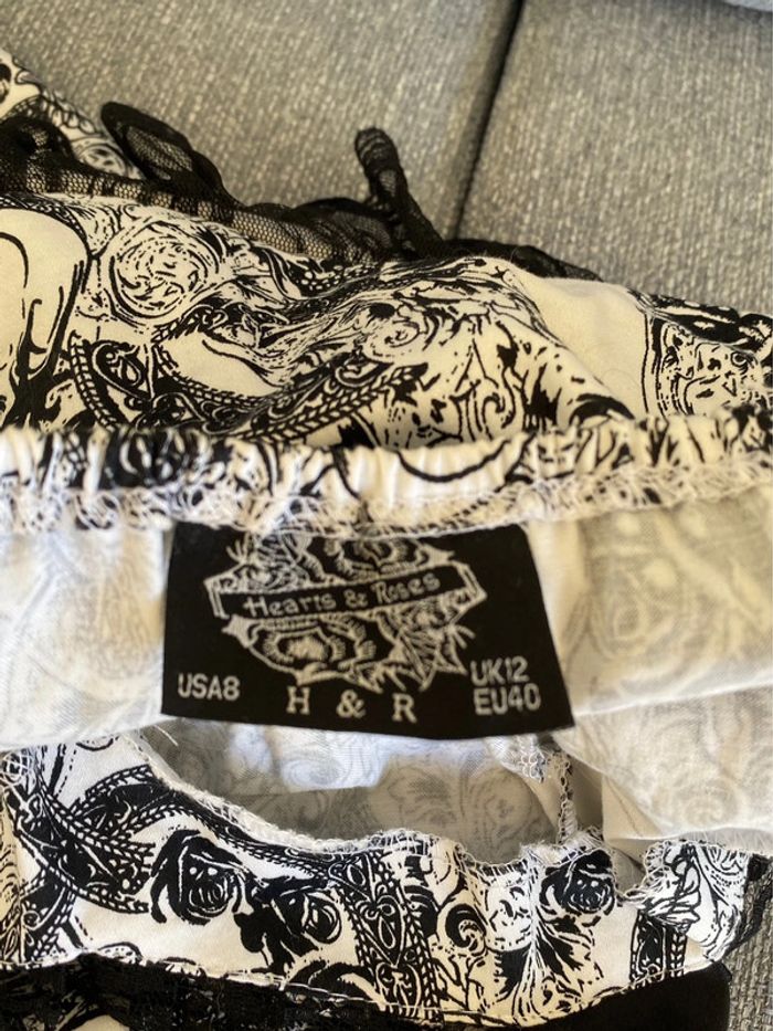 Robe Hearts & roses motif tête de mort - photo numéro 5