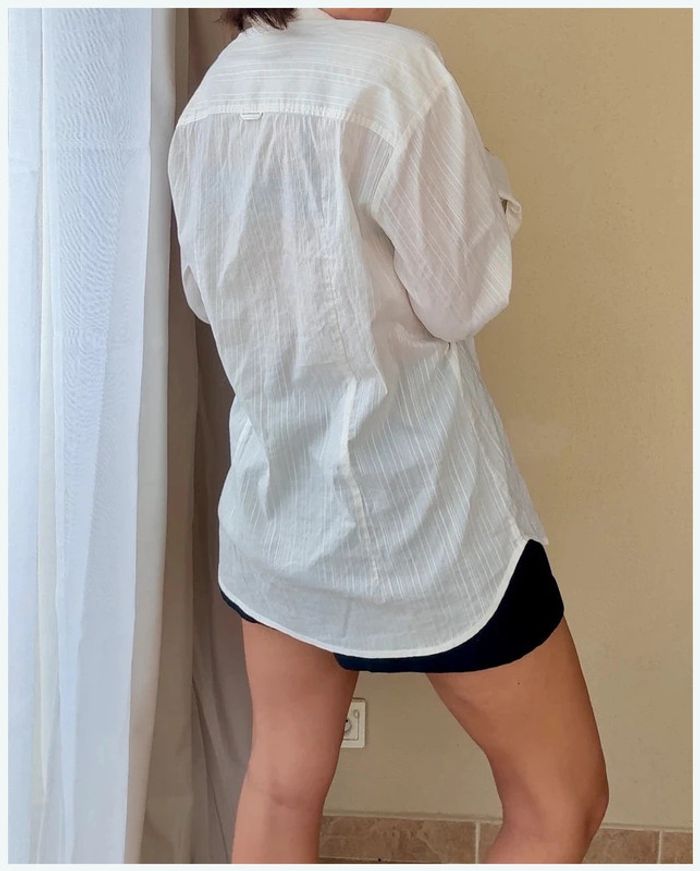 Chemise Dolce & Gabbana blanche à rayures L très bon état - photo numéro 4