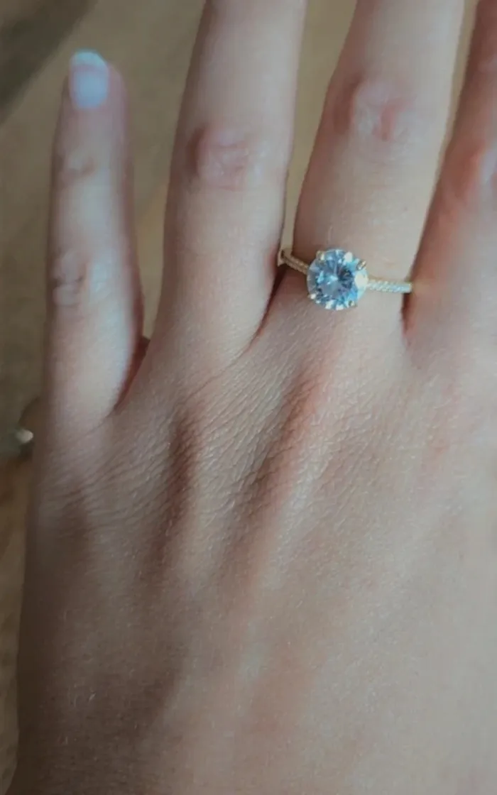 Bague plaqué or - photo numéro 2