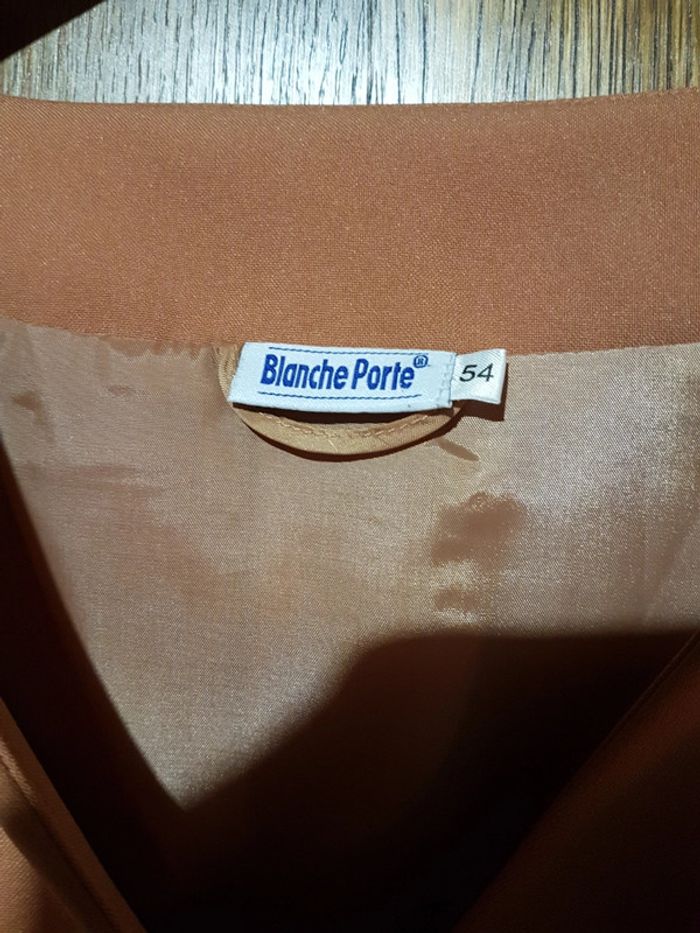 Veste femme 54 blanche porte - photo numéro 3