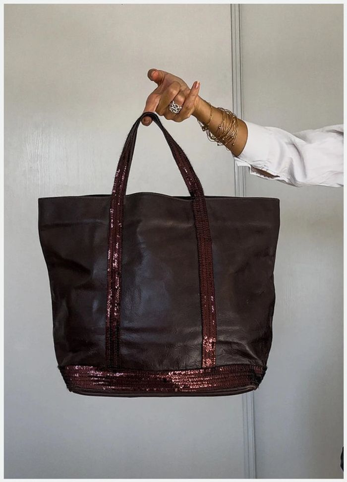Sac Vanessa Bruno en cuir marron très bon état - photo numéro 2