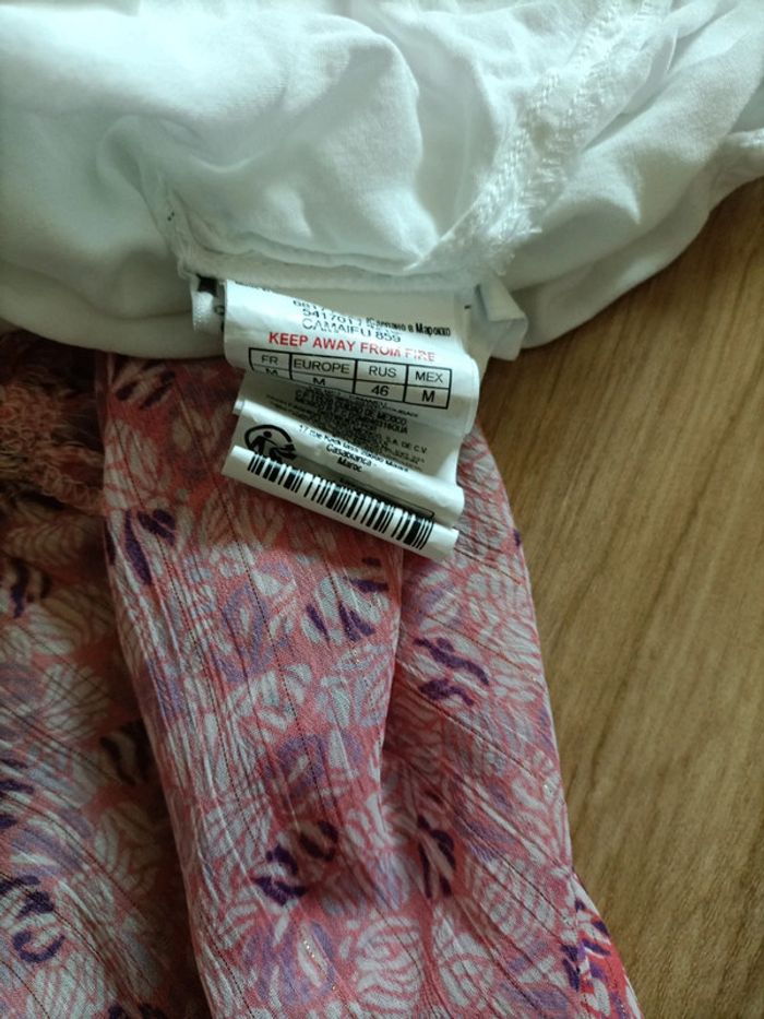 Robe été rose fils doré camaïeu petit m - photo numéro 5