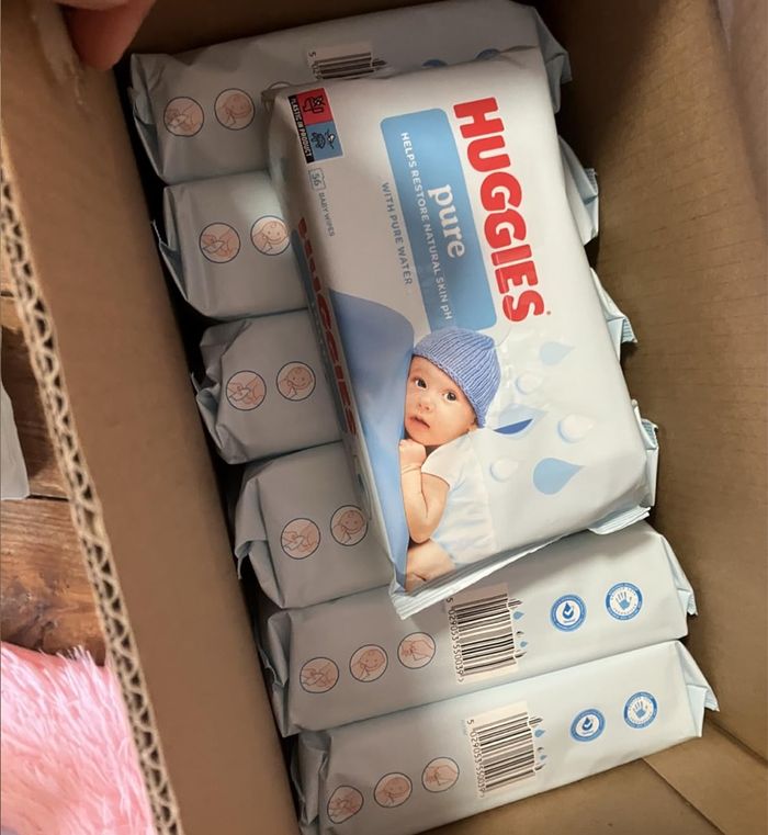 Lot de 18 paquets de 56 lingettes Huggies lingettes bébé Pure - 1008 lingettes - photo numéro 2