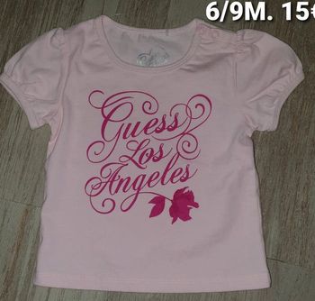 T-shirt neuf fille 6/9mois guess