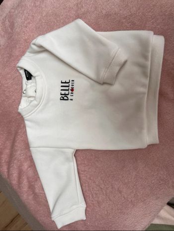Pull blanc 1 mois