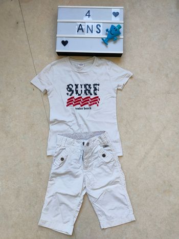 Ensemble été garçon 4 ans – TAO & Sergent Major 🌞