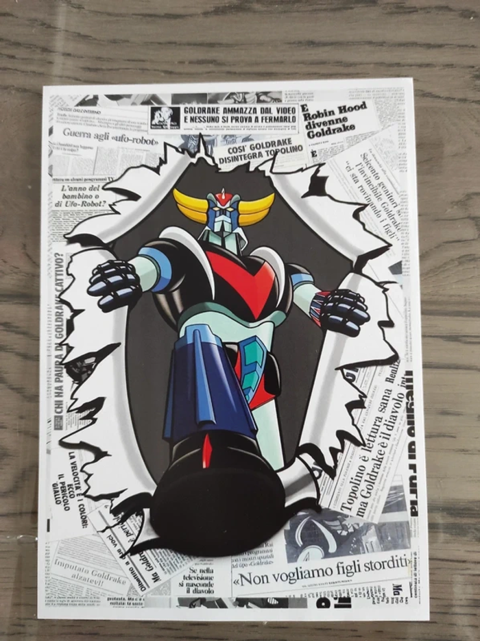 affiche décoration goldorak concept art animation 80'