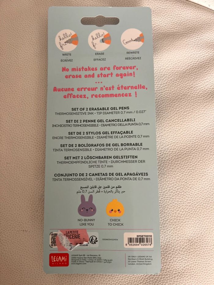 Pack stylos Legami Happy Easter Limited Edition - photo numéro 2