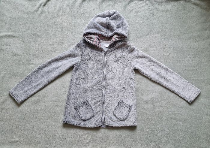 Sweat à capuche gris La halle 10/12 ans, très bon état