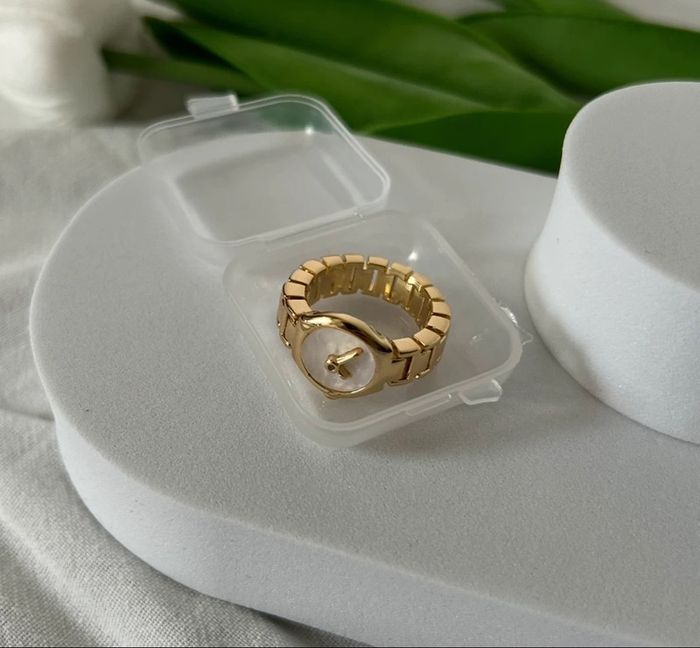 Bague dorée Aesthetic Ajustable - photo numéro 3