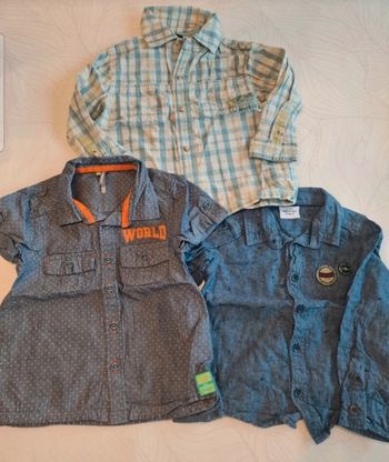 Lot de 3 chemises garçon tape à l'œil Sergent Major Orchestra taille 2 ans 24 mois