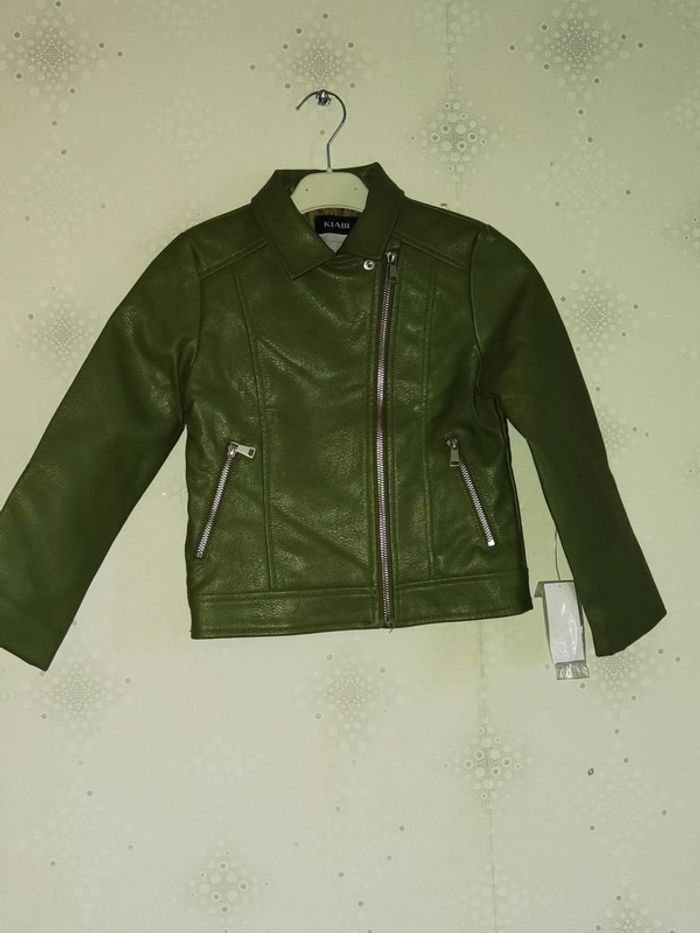 D1674 - veste simili cuir fille 8 ans