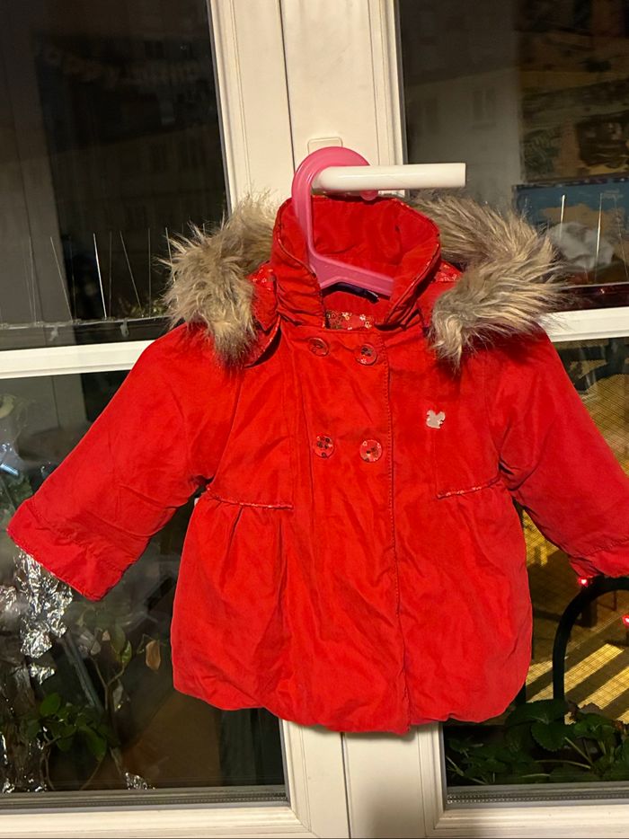 Manteau bien chaud taille 6 mois, imperméable à capuche - photo numéro 3