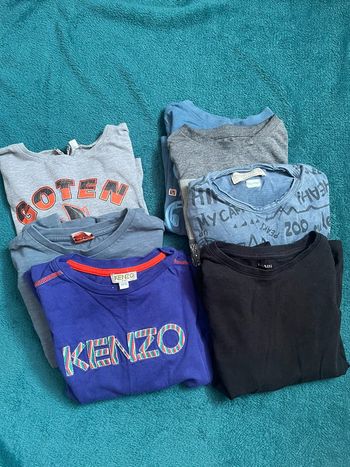 Lot 7 t shirt manches longue garçon 6 ans