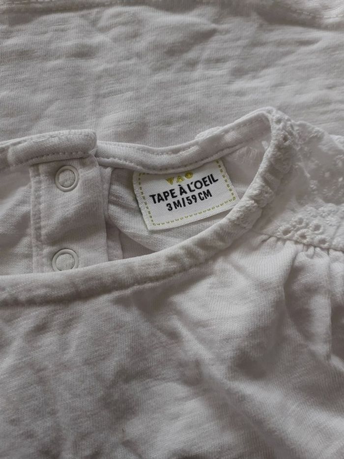 Lot de 3 Tee-shirts fille 3 mois - photo numéro 6