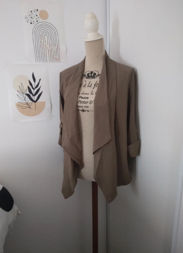 🌸Veste fluide kaki manches ¾ Pimkie neuf🌸