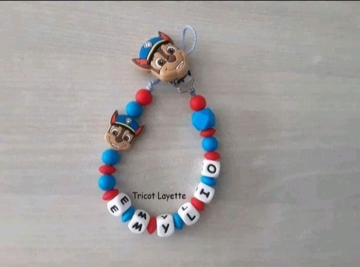 Attache tétine paw patrol