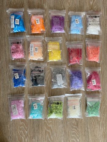 Lot de 20 couleurs de boutons pression