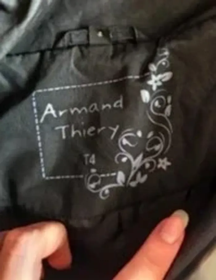 Parka femme longue noire demi saison T42 - Armand Thiery - photo numéro 6