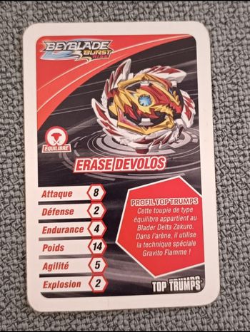 Lot de 3 cartes "toupies Beyblade"