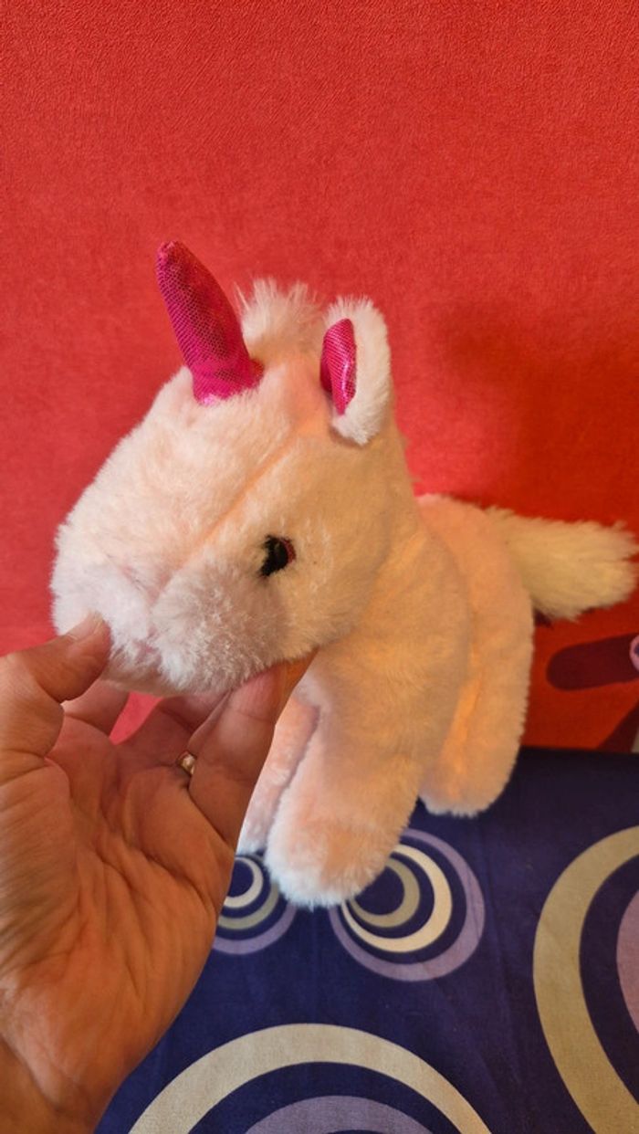 Lot 2 peluches licorne + hallie - photo numéro 2
