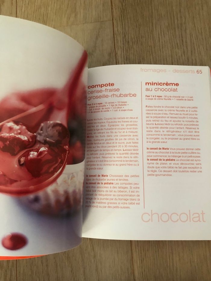 Livre de recettes pour bb neuf - photo numéro 3