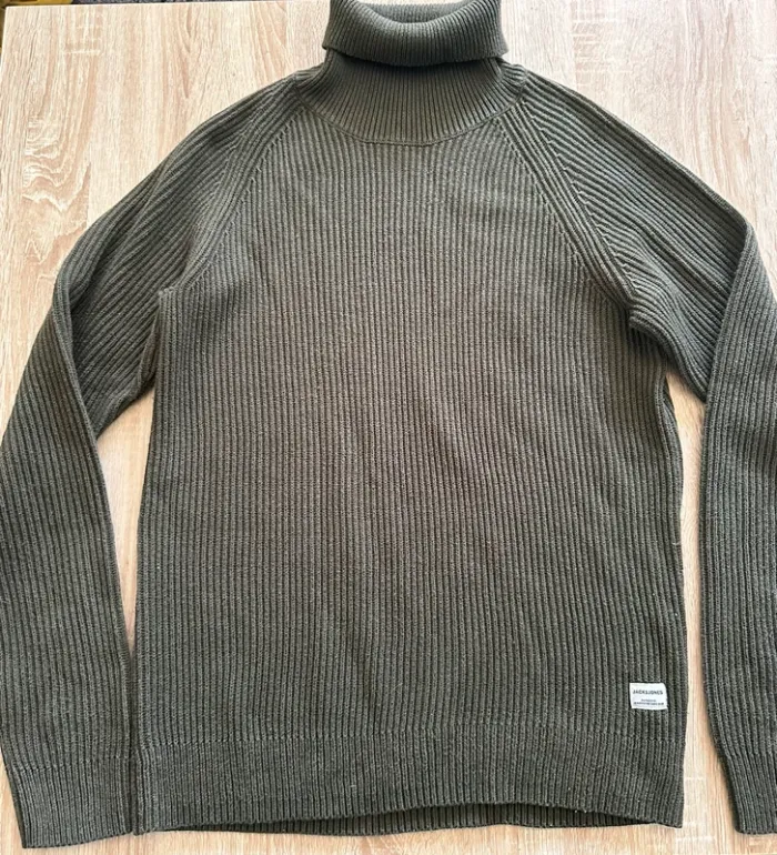 Pull kaki Jack & Jones - photo numéro 3
