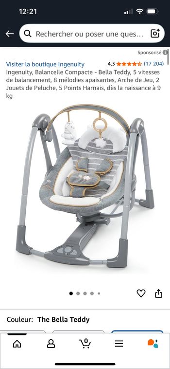 Balancelle bébé