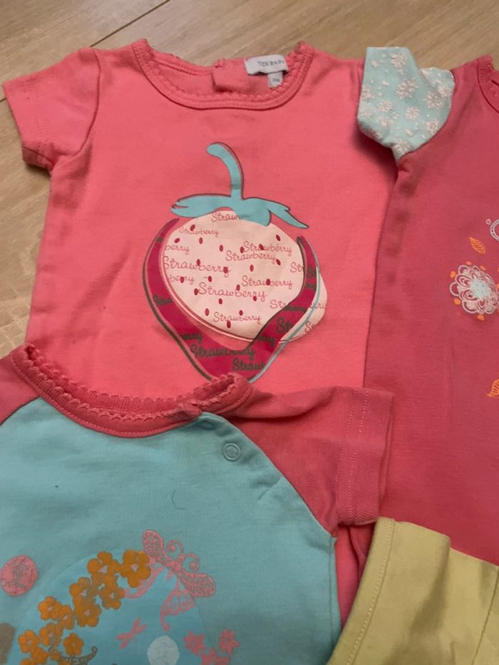 Lot de 4 pyjamas été 3 mois tex baby - photo numéro 5