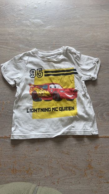 T shirt manche cars 18mois